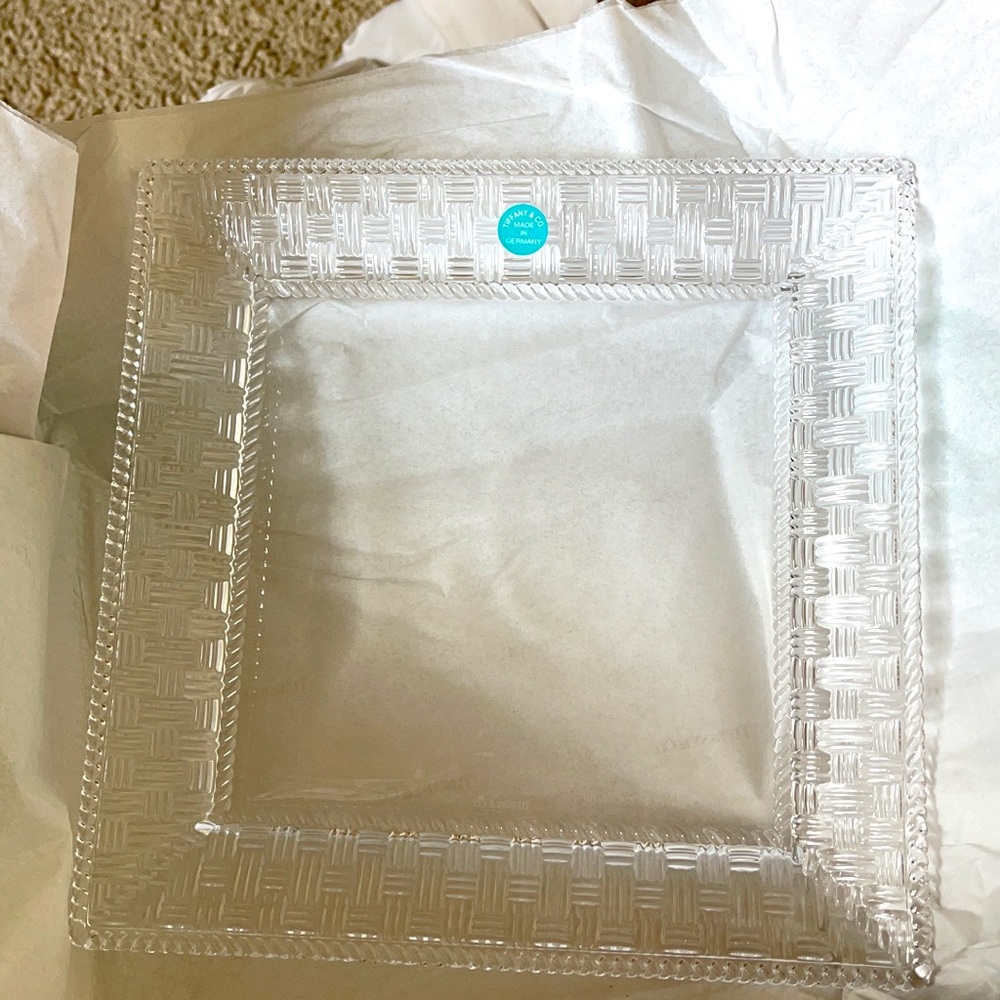 Tiffany and Co. Crystal weave pattern. Brand New